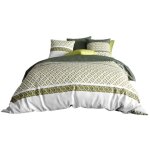 Housse couette + 2 taies 220 x 240 cm naya