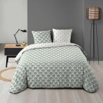 Housse de couette 240x220 + 2 taies diane microfibre Housse de couette 240x220 + 2 taies diane microfibre