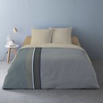 Housse de couette 240x220 jiro + 2 taies matire polaire
