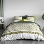 Housse de couette 240x220 nayaa + 2 taies coton 57 fils