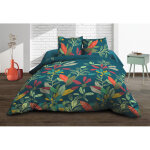 Housse de couette 240x260 + 2 taies - pur coton 57 fils - acapulco