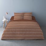 Housse de couette 260x240 + 2 taies flanelle 100% coton