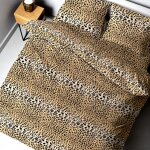 Housse de couette lopard - parure de lit 100 % pur coton - simple, double, double - fabriqu en italie ...