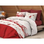 Housse de couette red deer - ensemble d'hiver 100 % coton - style montagnard, doux et respirant chambre ...