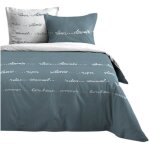 Housse de couette + taies 240x260cm reverie zen