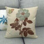Housse de coussin, coussin 45x45 cm - dos b - lin de haute qualit