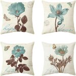 Housse de coussin d�corative ext�rieure 45x45 cm housse de coussin imperm�able coussin ext�rieur papillon ...