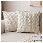 Housse de coussin dcorative en velours ctel coussins canape carr super doux taie oreiller moderne ...