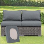 Housse de coussin exterieur extensibles pour salon de jardin, couleur unie housses de coussin de sige, ...