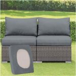 Housse de coussin exterieur extensibles pour salon de jardin, couleur unie housses de coussin de si�ge, ...