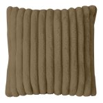 Soleil d ocre - housse de coussin flanelle 60x60 cm himalaya camel, par soleil d'ocre