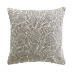 Housse de coussin jacquard 'vivo' 40x40cm gris