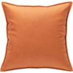 Housse de coussin orange, 50x50 cm, dcoration moderne pour canap, clic clac, salon, chambre, set de ...