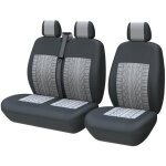 Housse de coussin de si�ge 1 + 2 places pour voiture et camion, compatible avec ford transit, opel vivaro, ...