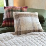 Housse de coussin tartan ecossais beige 45x45 cm Housse de coussin tartan ecossais beige 45x45 cm