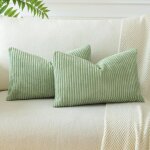Housses de coussins en velours c�tel� d�coratif canap� taie d'oreiller doux decoration pour maison salon ...