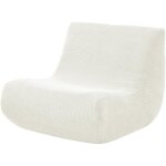 Housse extensible sans accoudoirs pour , canap�s paresseux, tatami, fauteuils, blanche