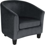 Housse de fauteuil club cabriolet ensemble de 2 pices avec housse de coussin, housse pour fauteuil salon ...