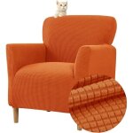 Housse de fauteuil extensible 1 place, jacquard housse de fauteuil club couverture de fauteuil chesterfield ...
