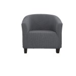 Housse de fauteuil extensible jacquard avec accoudoirs pour fauteuil de caf, chaise de club, fauteuil ...