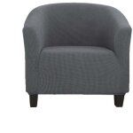 Housse de fauteuil extensible jacquard avec accoudoirs pour fauteuil de caf�, chaise de club, fauteuil ...