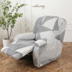 Housse de fauteuil relax doux extensible 4 pi�ce housse de canap� antid�rapante avec poche lat�rale b ...