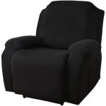 Housse de fauteuil relax extensible 1 places, housse de fauteuil relax inclinable electrique avec poche, ...