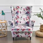 Housse de fauteuil uszaki � motif de fleurs roses