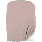 Housse de matelas � langer �ponge taupe 50x75 cm