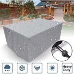 Housse meuble carr�e, housse �tanche jardin ext�rieur argent - housses anti - poussi�re robustes pour ...