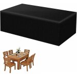 Housse de mobilier de jardin, imperm�able, coupe - vent, r�sistante aux uv, nappe robuste en tissu oxford ...