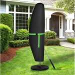 Housse de parasol, 420d oxford housse de protection pour parasol d�port� 280l x 81w pour parasol de jardin ...