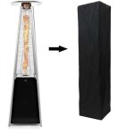 Housse pour parasol chauffant - chauffage terrasse gaz pyramide, couverture de chauffe - patio de terrasse ...