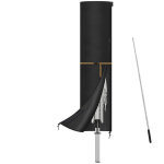 Housse parasol avec tige, robuste tissu oxford housse de protection droit de 3m 4m 5m, grande outdoor ...
