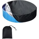 Housse de piscine d'extrieur pliable ? 190 x 30 cm ? couverture ronde pour chien rsistante aux uv ? ...