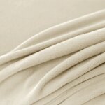 Housse pour pouf double bench repose - pieds, velours, cr�me