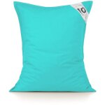 Housse pour pouf gant xl 120x80cm intrieur et extrieur - bleu carabes