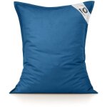 Housse pour pouf gant xl 120x80cm intrieur et extrieur - bleu ptrole