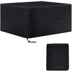 Housse de protection 420d tissu oxford pour meubles de jardin avec cordon de serrage et clips de fixation ...