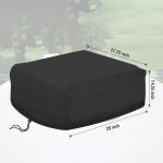 Housse de protection, dimension 74x70x36 cm, imperm�able, anti - uv, noir, gazini�re barbecue d'ext�rieur ...