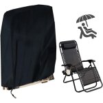 Jamais utilis] housse de protection pour chaise longue pliante, housse transat jardin anti - uv, impermable, ...