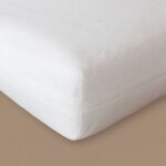Housse de protection int�grale pour matelas blanc 120x190 cm