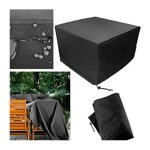 Housse de protection large pour salon de jardin carr extrieur 120x120x74cm - forehill