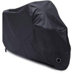Housse de protection pour moto impermable, rsistant au froid et intempries 190t noir protge de la ...