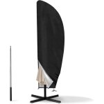 Housse de protection pour parasol d�port� � 2 - 4 m, oxford 210d, avec sac de rangement, noire - 265 ...