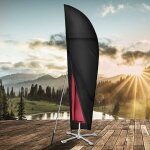 Housse de protection pour parasol d�port� - �tanche - coupe - vent - anti - uv - robuste tissu 210d oxford ...