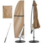 Housse de protection pour parasol d�port� oxford, 210d oxford imperm�able r�sistant � uv intemp�ries ...