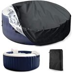 Housse de protection for piscine ou spa, ronde couvercle du spa solaire extrieur housse ronde for spa ...