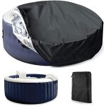 Housse de protection pour piscine ou spa, ronde couvercle du spa solaire extérieur housse ronde pour ... Housse de protection pour piscine ou spa, ronde couvercle du spa solaire extérieur housse ronde pour ...