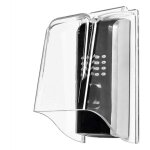 Housse de protection contre la pluie et les intemp�ries pour sonnette de porte en plastique pc, transparente ...
